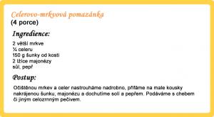 Celerovo-mrkvová pomazánka